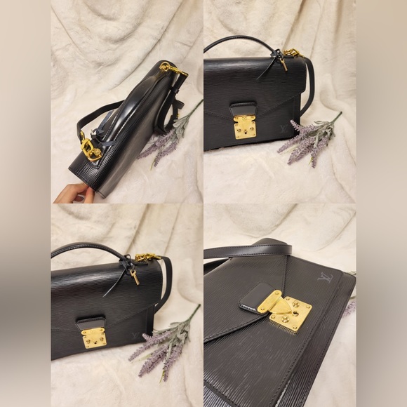 Louis Vuitton Monceau crossbody epi black gold hardware - Picture 6 of 16
